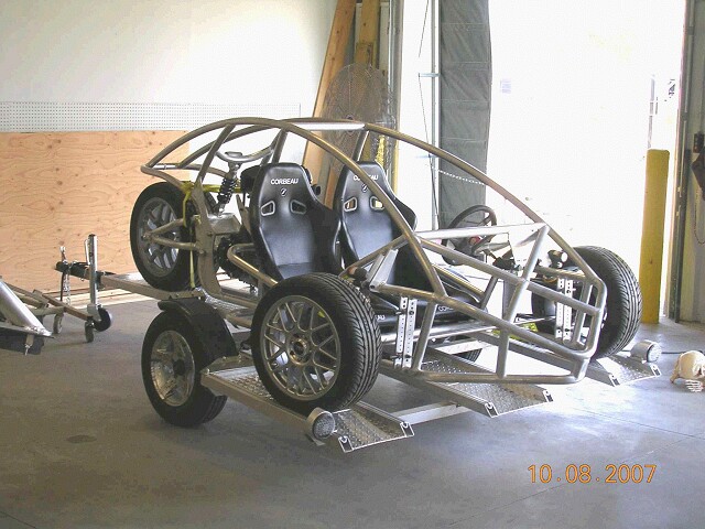 Holland Michigan man builds his own TREX 3 wheel Motorcycle powered car 